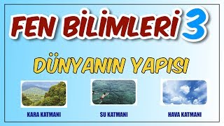 3 Sınıf Fen Bilimleri Dünyanın Yapısı Konu Anlatımı [upl. by Oinota]