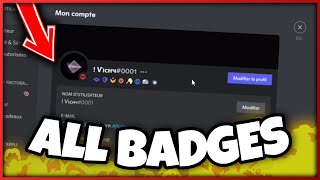 TUTO How To Get All Discord Badges [upl. by Nycila660]