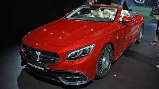 2017 MercedesMaybach S650 Cabriolet First Look  2016 LA Auto Show [upl. by Neelrak]