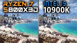 5800X3D vs 10900K Benchmarks – 15 Tests 🔥  Tested 15 Games and Applications [upl. by Yrtneg806]