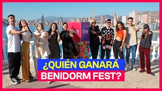 Los participantes del BENIDORM FEST se mojan sobre QUIÉN SERÁ EL GANADOR [upl. by Cerelly]