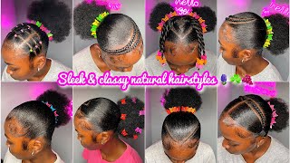 ☘️𝐒𝐥𝐞𝐞𝐤 Hairstyles ON RELAXED HAIR  𝐒𝐥𝐚𝐲𝐞𝐝 edges  girlie compilation hairstyles 3024☘️🍡 [upl. by Nored530]