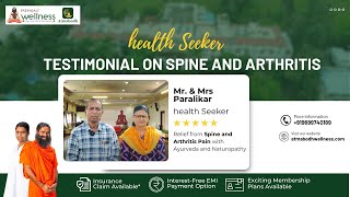 Relief from Spine and Arthritis Pain  Patanjalis Atmabodh Wellness Center [upl. by Sieracki499]