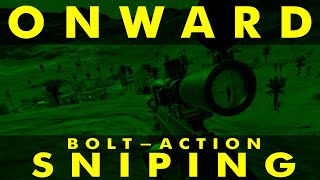 Onward VR 17  BoltAction Sniping Gameplay Footage  Oculus Quest [upl. by Lounge]