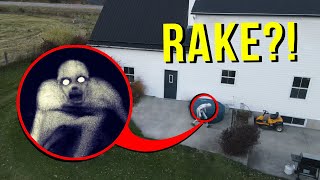 DRONE CATCHES THE RAKE AT ABANDONED HAUNTED HOUSE SCARY [upl. by Mimajneb]