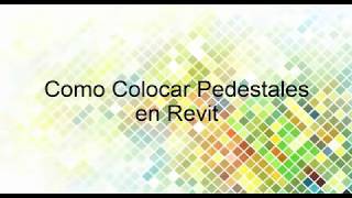 Como Colocar Los Pedestales en Revit [upl. by Knutson153]