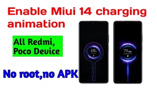 Enable Miui 14 charging animation All devices [upl. by Horatius]