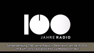 Sondersendung quot100 Jahre Radio in Österreichquot am 06102024 [upl. by Tucker125]