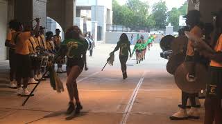 Carver Wolverines Marching Band  Marching Into The Stadium Vs Percy Julian 2024 [upl. by Ennayehc]