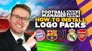 Logo Pack Install Guide Football Manager 2024  How to get real club badges and logos into FM24 [upl. by Rolanda]