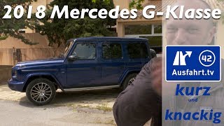 2018 Mercedes Benz G500  Ausfahrt tv Kurz und Knackig [upl. by Zeni]