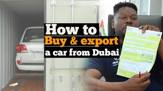 How to buy and export a car from Dubai Milelecorp [upl. by Brindle248]