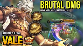 VALE BEST BUILD 2024  BUILD TOP GLOBAL VALE GAMEPLAY  MOBILE LEGENDS✓ [upl. by Pierette]