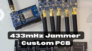 Custom PCB for my ESP8266 433mHz Jammer [upl. by Seuqram943]