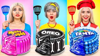 Me vs Grandma Cooking Challenge Cake Decorating Life Hacks by YUMMY JELLY [upl. by Atiuqet]