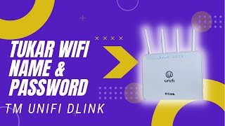 cara tukar wifi name dan password router dlink tm unifi [upl. by Forrester241]