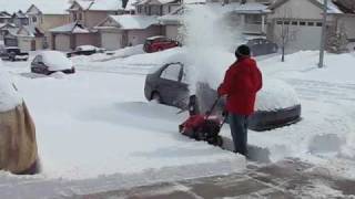 Wet Snow Day with the Honda HS520 Snowblower [upl. by Noid]