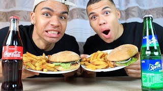 BURGER CHALLENGE  HEFTIGE STRAFE   Kelvin und Marvin [upl. by Igic]