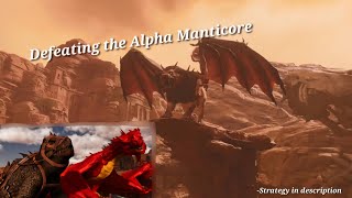 Defeating The Alpha Manticore Ark Survival Ascended [upl. by Ramyar]