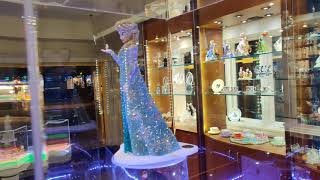 8950 Sparkling Elsa Figurine at Disney Springs Fl  Elsa Jeweled Figurine by Arribas Brother [upl. by Roana]