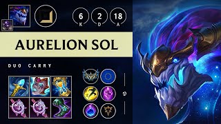 Aurelion Sol Carry vs KSante Killing spree  EUW Challenger Patch 1421 [upl. by Annatsirhc]