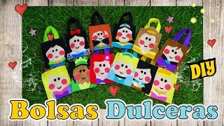 Como hacer Bolsitas Dulceras PRINCESAS Disney  Fiesta DIY 12 Modelos [upl. by Kind283]