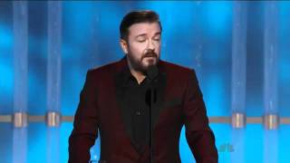 Golden Globes 2012  Ricky Gervais Opening Monologue [upl. by Aneloj]