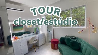 TOUR PELO MEU CLOSETESTÚDIO  LAIS BRITO [upl. by Stewardson]