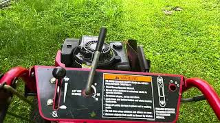 33 inch Troy bilt walk behind runs though tall grass [upl. by Hawken872]