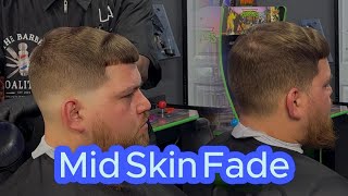 Mid Skin Fade Full VideoTime Lapse [upl. by Amando920]