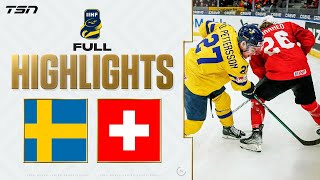 Sweden vs Switzerland FULL HIGHLIGHTS  2024 World Junior Championship quarterfinal [upl. by Satterlee]