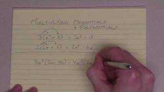 Multiplying Monomials and Polynomials [upl. by Novehc621]