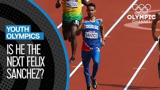 Luguelin Santos  Aiming to follow in Felix Sanchezs footsteps  Youth Olympic Games [upl. by Yulma787]