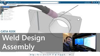 Introduction Weld Design app  CATIA 3DExperience R20x [upl. by Imoyaba]