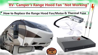 How to Fix a Camper Range Hood Fan – Quick amp Easy DIY Repair [upl. by Attelrahs516]