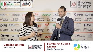 Energyear Italia 2024  Entrevista con Hemberth Suárez Lozano de OGE Energy [upl. by Merrile]