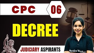 CPC 06  DECREE  Major Law  CLAT LLB amp Judiciary Aspirants [upl. by Addiel563]