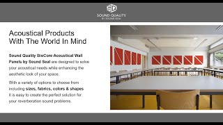 BioCore Acoustical Wall Panels Webinar [upl. by Ellehc]