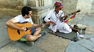 Rajasthani folk music jam with Ravanhatha [upl. by Panaggio]