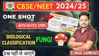 Kingdom Fungi l Class 11 One Shot  Biological Classification For NEET l CBSE Exam [upl. by Namref]