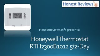 Honeywell Programmable Thermostat Review RTH2300B1012 [upl. by Tabbie]