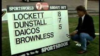 1992 AFL Shootout LockettDunstallDaicos amp Brownless [upl. by Hcire]