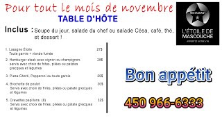 Table dhôte en novembre [upl. by Tailor57]