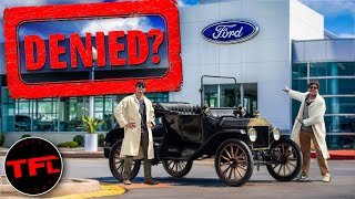 Taking a 100YearOld Model T to a Ford Dealer for Service [upl. by Aiciram]