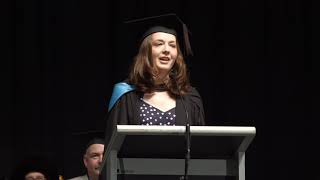 USQ Toowoomba Graduation Ceremony Valedictorian  Kirrily Heather Werth – 10AM Friday 5 April 2019 [upl. by Maher770]