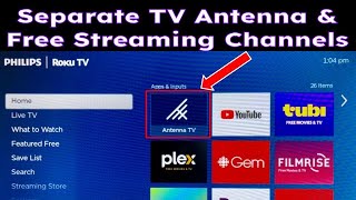 Roku TV Separating TV Antenna Channels from Free Streaming Channels in your Live TV Guide EPG [upl. by Mabel]