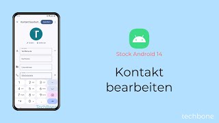 Kontakt bearbeiten Android 14 [upl. by Enajyram242]