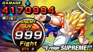 Dokkan Battle Stage 999 Of INT Outshining Darkness Super Gogetas EZA Arena [upl. by Penhall]