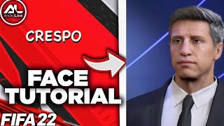 FIFA 22  HERNÁN CRESPO Face Tutorial [upl. by Leiram]