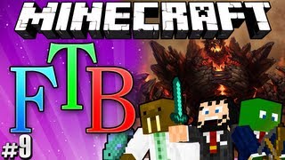 Minecraft Feed the Beast 9 quotAttack of the Big Golemquot [upl. by Florio279]